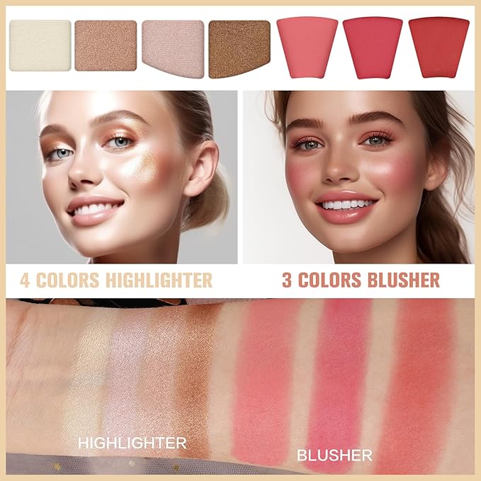 109 Colors Makeup Kit for Women Girl Full Kit Gift Set with Mirror All in One Make up Palette Included Eyeshadow Glitter Lipstick Concealer Eyeliner Eyebrow Highlighter Contour Blusher Compact PowderY-Velvo Beauty