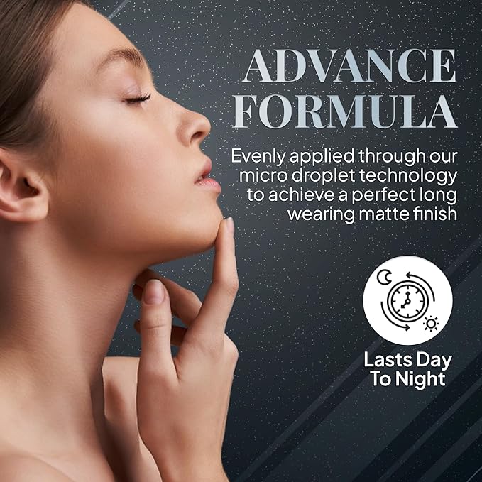 ERA Face spray makeup (R4 Champagne, 2.25 oz) - airbrush foundation, everyday, buildable, professional spray on cosmetics by Era Beauty-Velvo Beauty