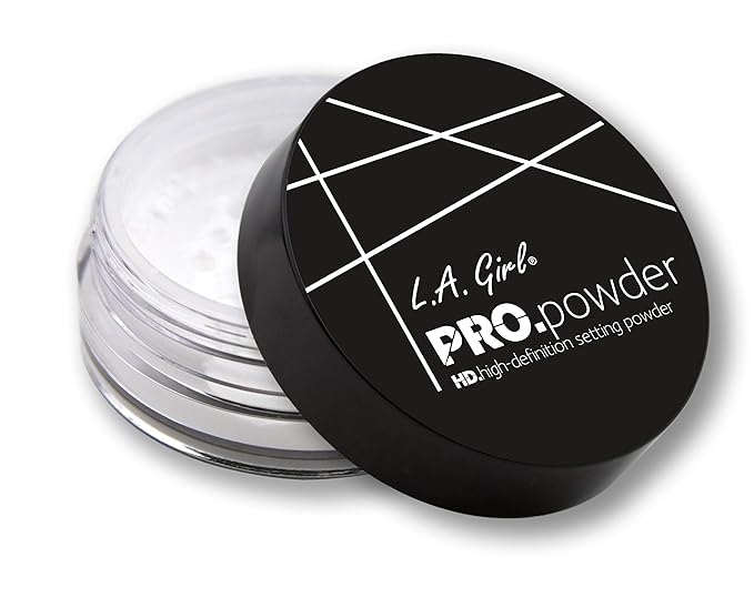 L.A. Girl Pro Powder High Definition Setting Powder Translucent Pack, Matte finish, Clear, 3 Count(Pack of 1)-Velvo Beauty