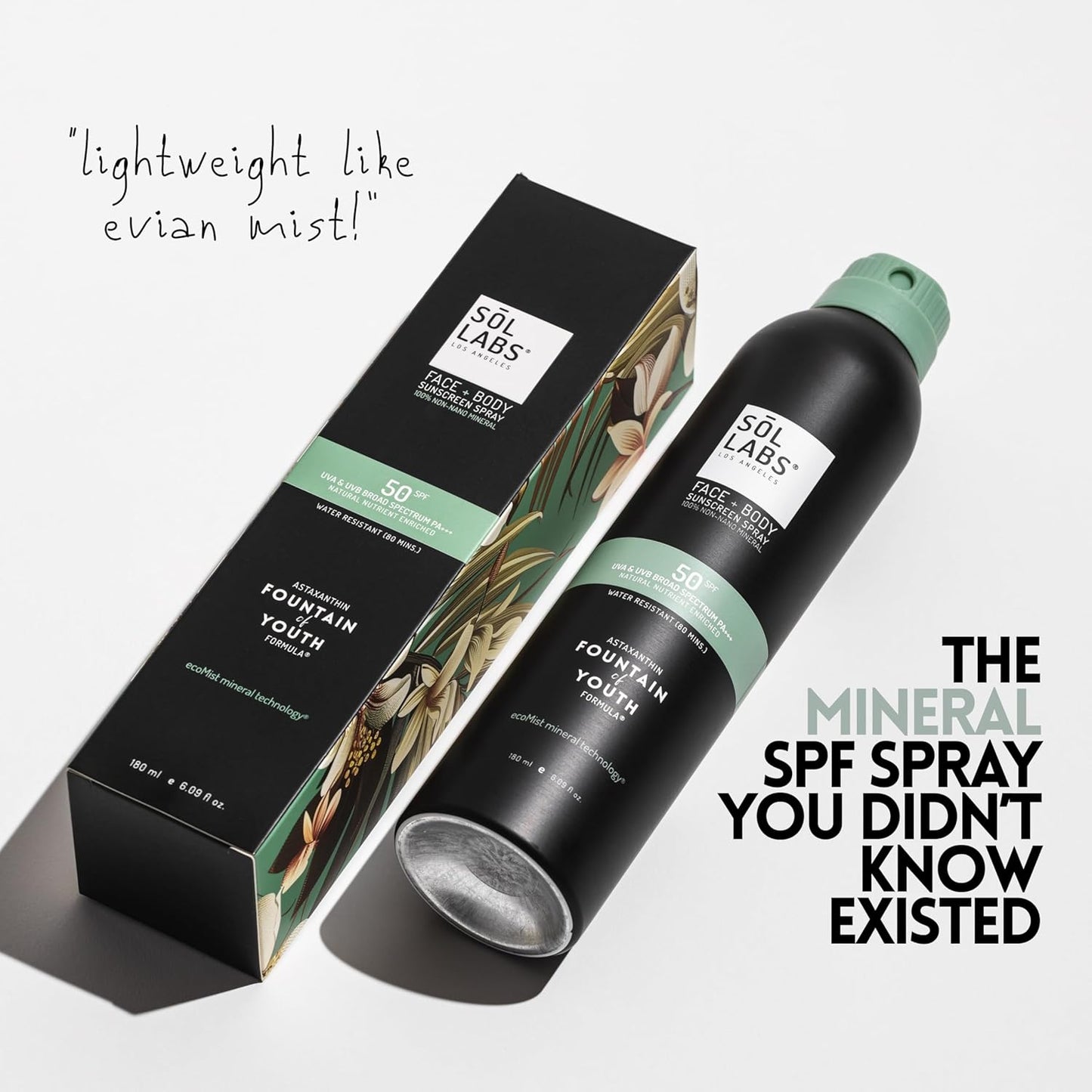 Mineral Sunscreen Spray SPF 50 – Reef Safe Sunscreen Spray, Lightweight Zinc Oxide, Water-Resistant – Korean Skincare, Face & Body Sun Protection-Velvo Beauty