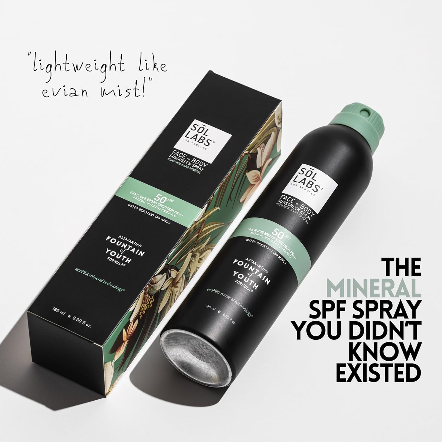 Mineral Sunscreen Spray SPF 50 – Reef Safe Sunscreen Spray, Lightweight Zinc Oxide, Water-Resistant – Korean Skincare, Face & Body Sun Protection-Velvo Beauty