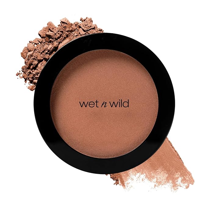 wet n wild Color Icon Blush, Effortless Glow & Seamless Blend infused with Luxuriously Smooth Jojoba Oil, Sheer Finish with a Matte Natural Glow, Cruelty-Free & Vegan - Naked Brown-Velvo Beauty