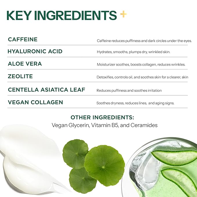 Under Eye Patches For Puffy Eyes and Dark Circles - Caffeine, Collagen & Zeolite - 3-in-1: Detox, Treat, Boost - Dermatologist Tested, Anti-Aging, Anti wrinkle Patches- 10 Pairs-Velvo Beauty