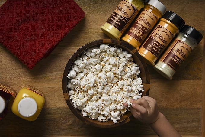 Amish Country Popcorn | Seasoning Variety Pack | Ballpark Style Buttersalt - 5.5 oz and Sour Cream and Onion - 4.7 oz Popcorn Seasoning | Old Fashioned, Non-GMO and Gluten Free-Velvo Beauty