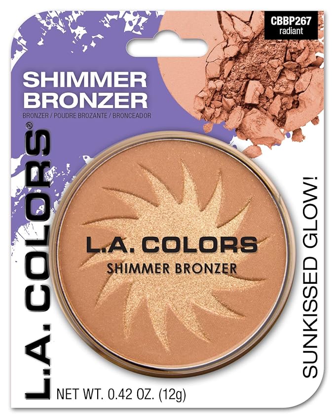 L.A. COLORS Shimmer Bronzer, 0.42 Ounce, Pack of 1-Velvo Beauty