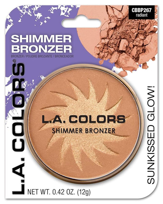 L.A. COLORS Shimmer Bronzer, 0.42 Ounce, Pack of 1-Velvo Beauty