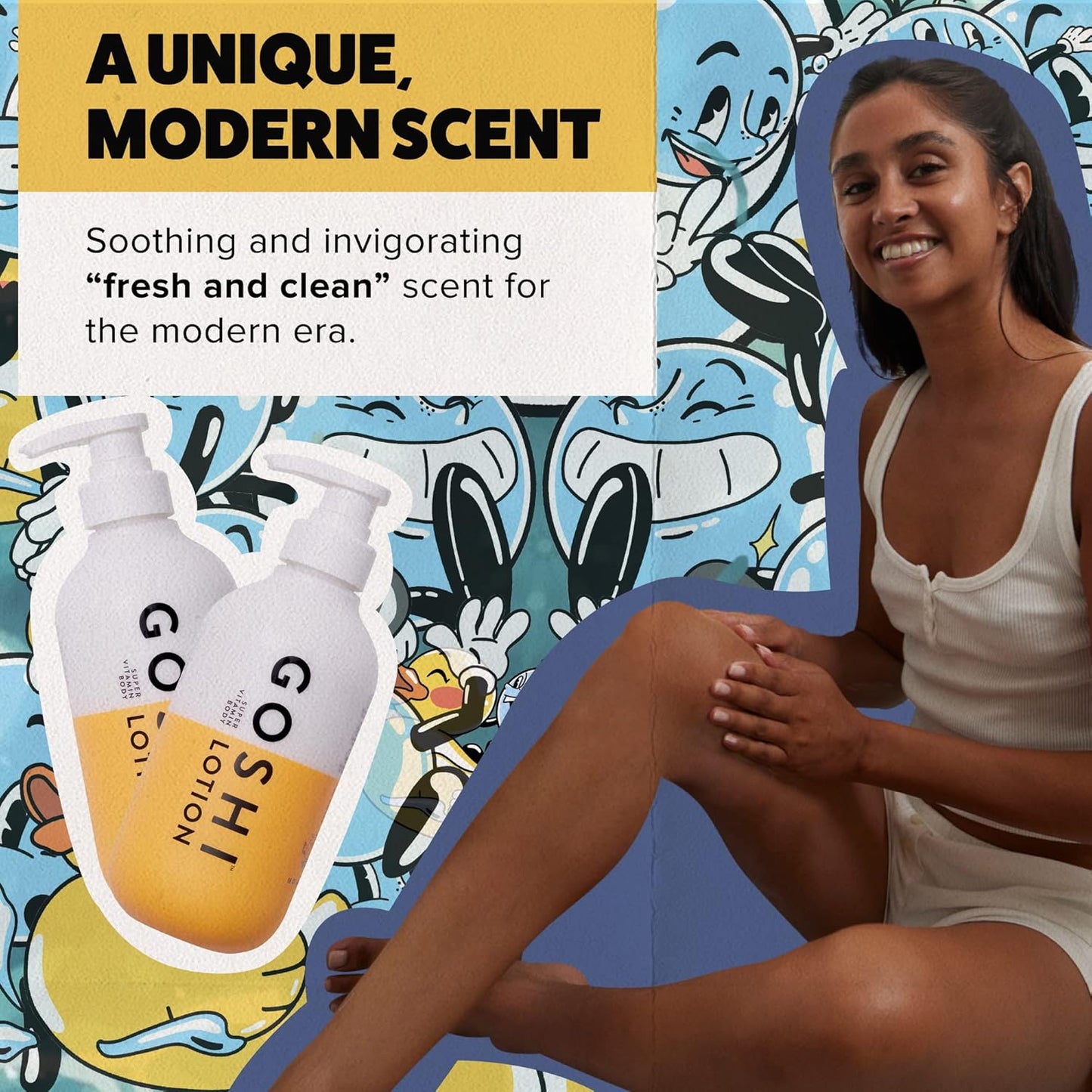 GOSHI Super Vitamin Body Lotion 20 oz - pH-Balanced Moisturizing Body Lotion for Men and Women - For All Skin Types-Velvo Beauty