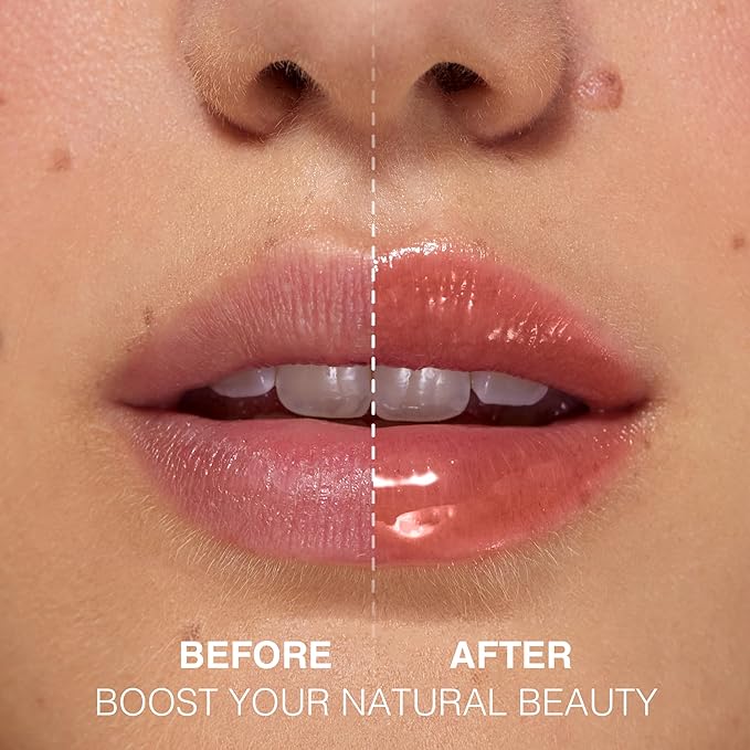 Lip Plumper Gloss Lip Job - Plumping Lip Gloss with Glossy Finish - Lip Pump Gloss with Hydrating & Smoothing Formula - 0.14 Fl Oz (Slinky Silk)-Velvo Beauty