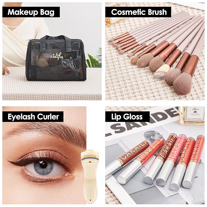 All in One Makeup Kit for Women Full Kit, Travel Makeup Kit, Makeup Gift Set for Women & Girls, Makeup Essential Bundle Include Foundation Eyeshadow Palette Lipstick Eyebrow Pencil Cosmetic Brush Set-Velvo Beauty