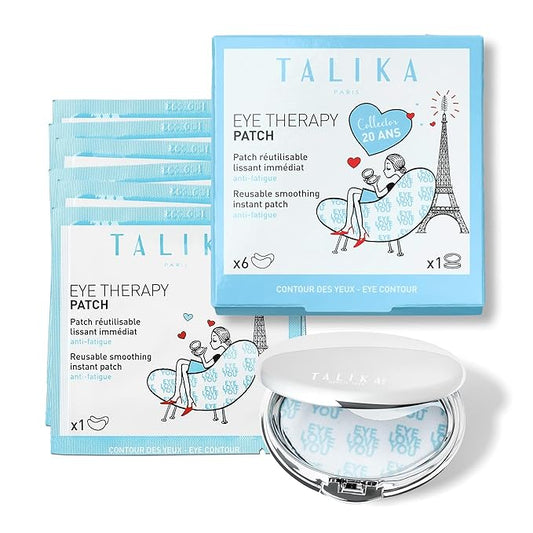 Talika Eye Therapy Patch - Instant Smoothing Eye Patches - Mask For Dark Circles & Tired Eyes - 6 Pairs Reusable & Travel Case-Velvo Beauty