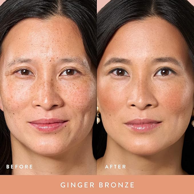 LAURA GELLER NEW YORK Baked Blush-n-Bronze Marbleized 2-in-1 Sculpting Bronzer Blush - Ginger Bronze - Contour Face with a Radiant Flush-Velvo Beauty