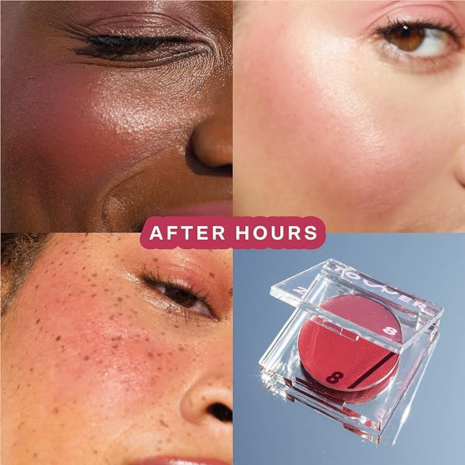 Tower 28 Beauty BeachPlease Cream Blush for Cheeks and Lips - Multi-Purpose Lip and Cheek Tint in Berry Blush - for Sensitive Skin – Color AFTER HOURS, Luminous Finish-Velvo Beauty