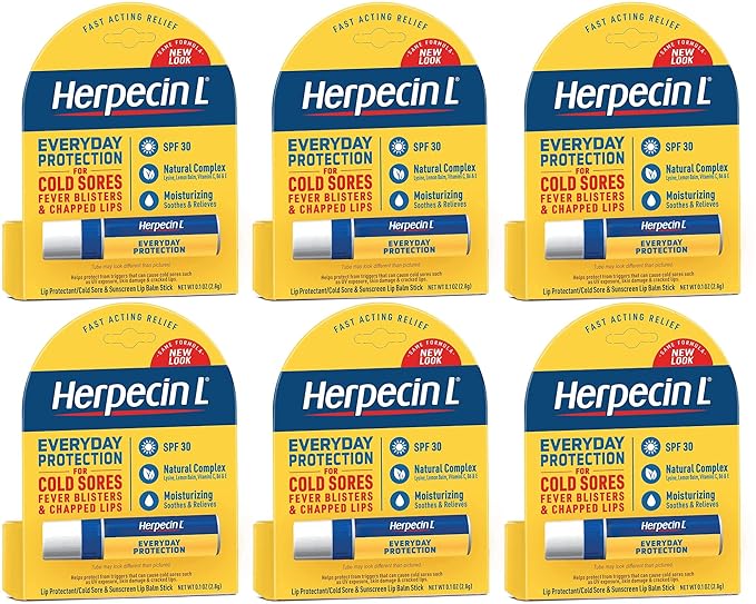 Herpecin-L Everyday Protection SPF 30 Lip Balm 0.1 Oz. - Pack of 6-Velvo Beauty