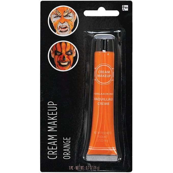 Orange Cream Makeup Tube - 0.7 oz. (Pack of 1) - Vibrant Color & Pigmented Perfect for Festive & Creative Looks-Velvo Beauty