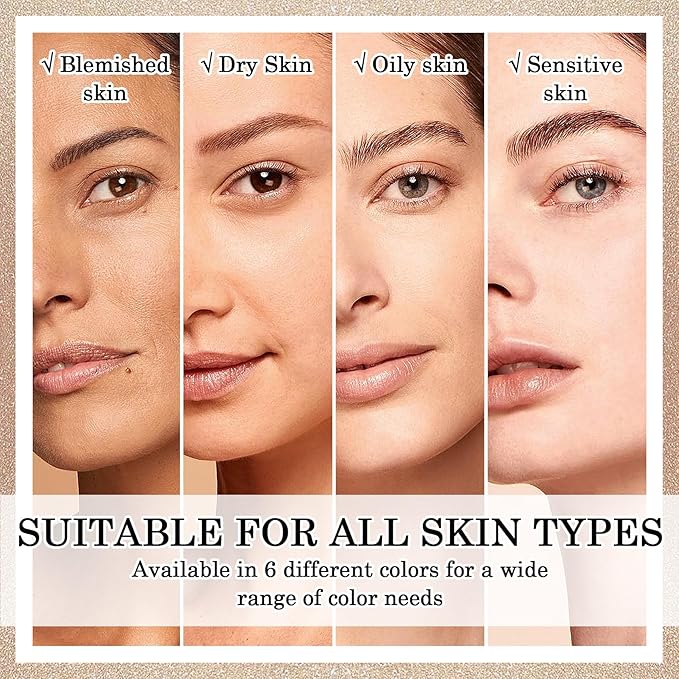 6 Colors Correcting Concealer Cream Contour Palette,Long Lasting Concealer Cream Makeup Palettes with Concealer Brush,Multi-purpose Contouring Liquid Foundation Makeup Kit-Velvo Beauty