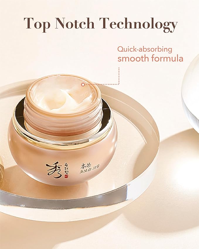 Sooryehan BON Extra Moisture Cream (1.7fl oz) - Premium Skin Moisturizer for Skin Barrier Night Repair, Red Ginseng | Korean Skincare-Velvo Beauty