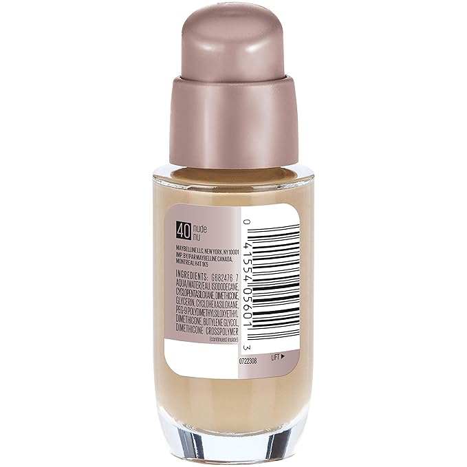 Maybelline New York Dream Satin Liquid Foundation (Dream Liquid Mousse Foundation), Nude, 1 fl. oz.-Velvo Beauty