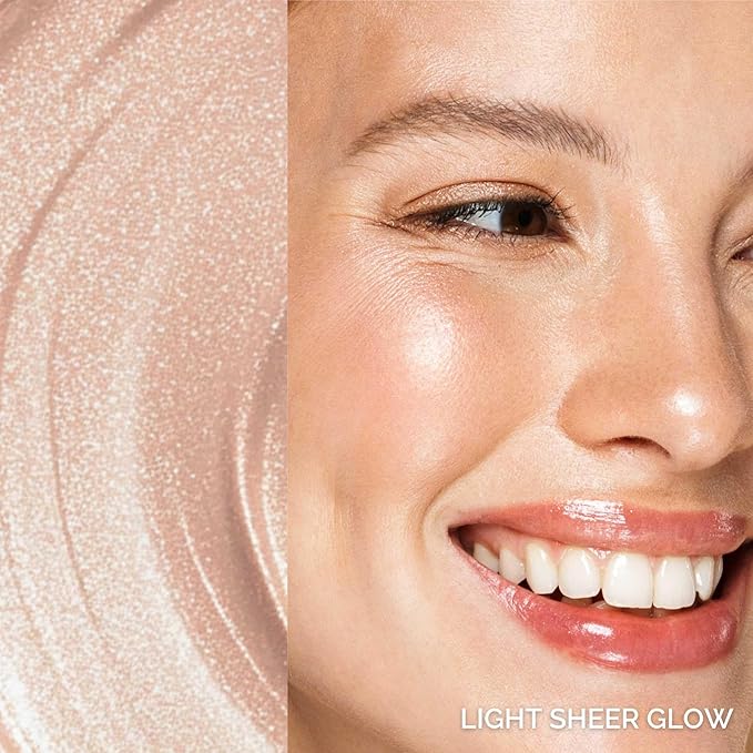 Elizabeth Mott Thank Me Later Glow Enhancer & Primer - Illuminating Makeup Base & Highlighter for Radiant Skin - Lightweight, Long-Lasting, Vegan & Cruelty-Free, Sheer Light Glow Shade, 30g-Velvo Beauty