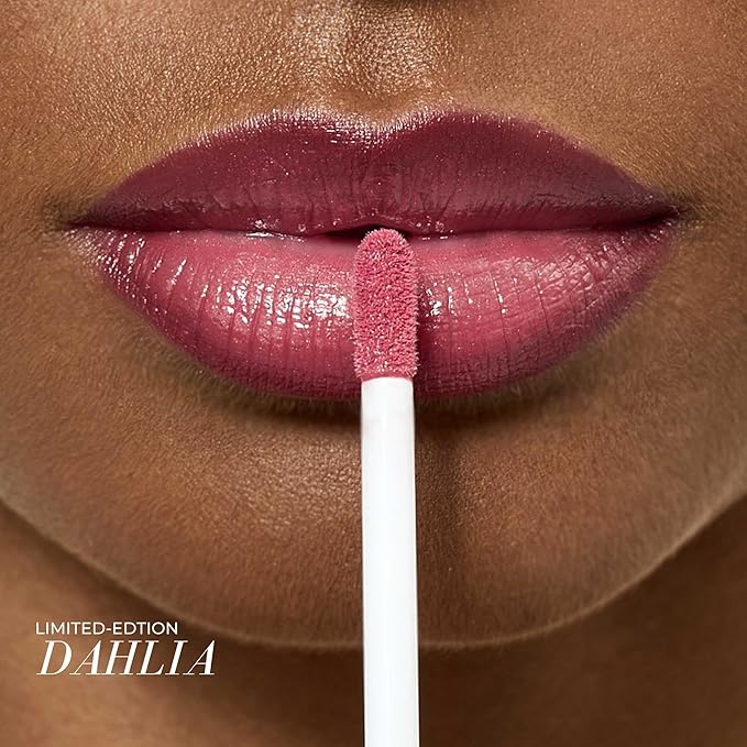 FITGLOW Beauty Lip Colour Serum | Hydrating Lip Gloss | Plumping Anti-Aging Lip Treatment | Natural Shine with Pomegranate Sterols & Collagen | Buildable Color for Dry Chapped Lips | Dahlia - 10g-Velvo Beauty