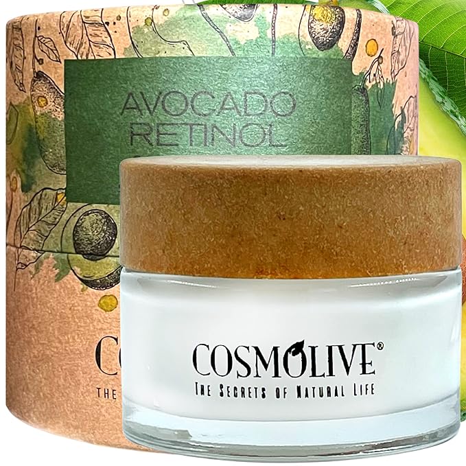 Retinol Cream for Face with Avocado Oil - Natural Moisturizer Face Cream, Smooth Skin Formula - 1.6 fl. Oz-Velvo Beauty