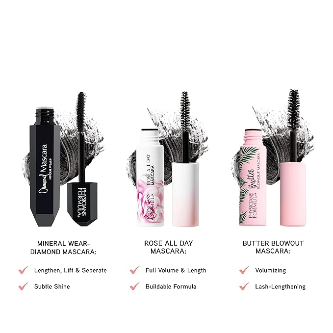 Physicians Formula Holiday Makeup Sets The Greatest Hits Diamond Collection | Mascara, Lip Plumper, Eyeshadow Christmas Gift-Velvo Beauty