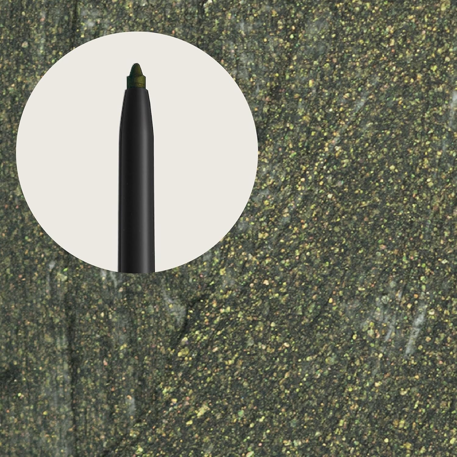 Hypoallergenic Waterproof Eyeliner - Fragrance Free Metallic Eye liner - Vegan and Cruelty Free Eye Pencil - Eyeliner Pencil for Sensitive Eyes (Green Envy)-Velvo Beauty