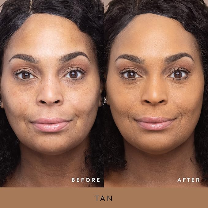 LAURA GELLER Double Take Liquid Foundation | Medium to Full Coverage, Natural Matte Finish, Tan-Velvo Beauty