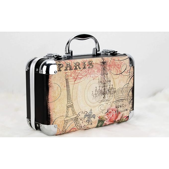 61pcs Makeup Gift Set With Extendable Trays and Mirror - Vmk1506, Paris Theme, 1 count-Velvo Beauty