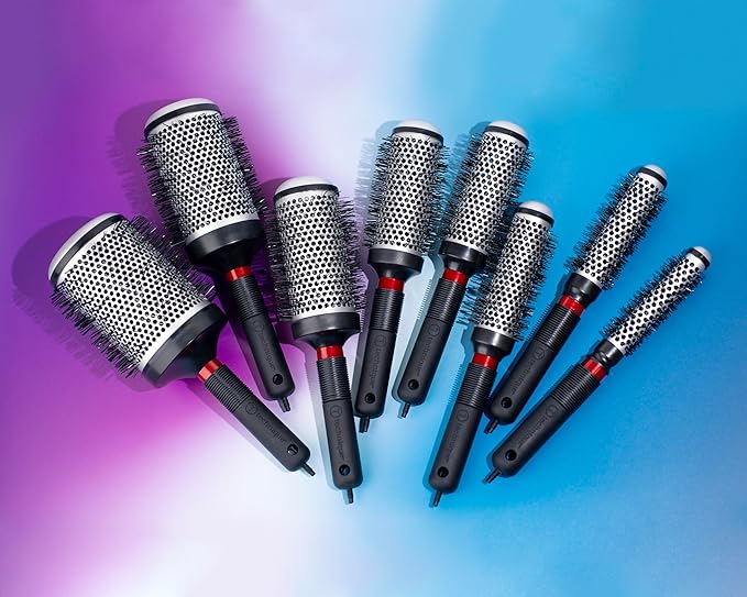 Cricket Technique Thermal Hair Brush #370 1.75” for Blow-Drying, Curling, and Styling – Heat-Retaining Barrel with Anti-Static Tourmaline Bristles, Round Thermal Brush, Ideal for All Hair Types-Velvo Beauty