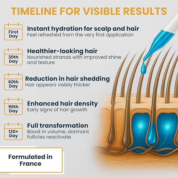 Copper Peptide Serum for Hair Growth - Caffeine, Niacinamide, Rosemary Oil, Saw Palmetto Hair Density Serum, Topical Tripeptide Scalp Care for Hair Thinning, Women & Men 1 fl oz-Velvo Beauty