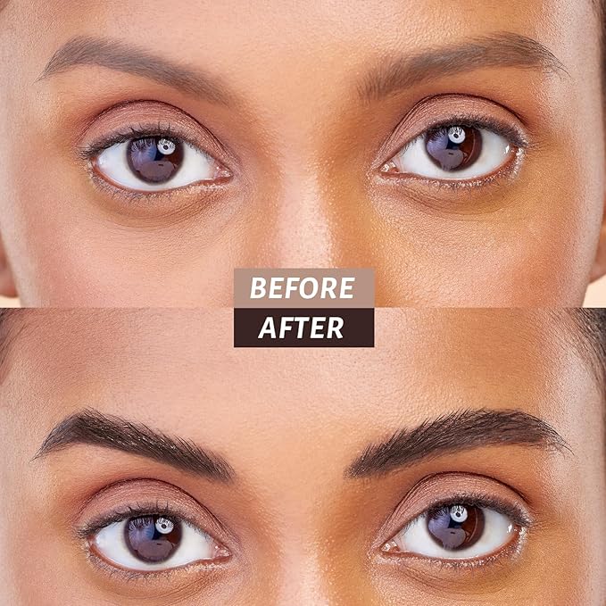 Deep Brown Eyebrow Pencil with 4 Prong Precise Tip, Dark Brown Eyebrow Pen for Natural Hair-Like Brows, Last for 24H YES.EYE DO (Bitter Chocolate-Deep Brown)-Velvo Beauty