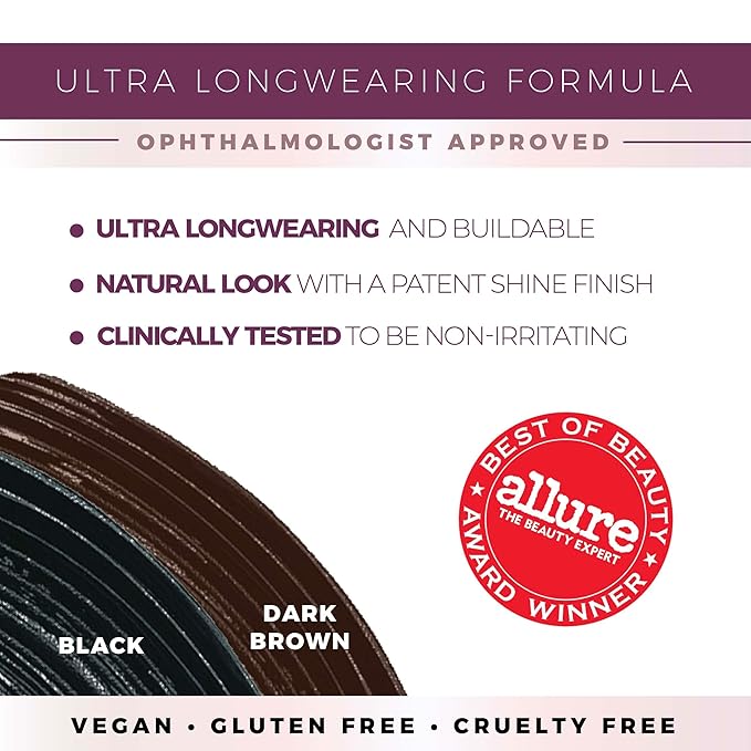 Blinc Original Tubing Mascara, Natural looking Lengthening, Ultra-Longwearing Washable, Vegan, Gluten-Free and Cruelty-Free, Black, 9mL / 0.30 Fl. OZ-Velvo Beauty