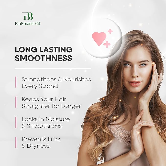 Bio Botanic Oil Range – Hair Mask for Straightened Hair with Plant Keratin & Organic Argan Oil, SLS-Free Deep Hydration & Repair, Salt-Free Formula for Long-Lasting Smoothness-Velvo Beauty