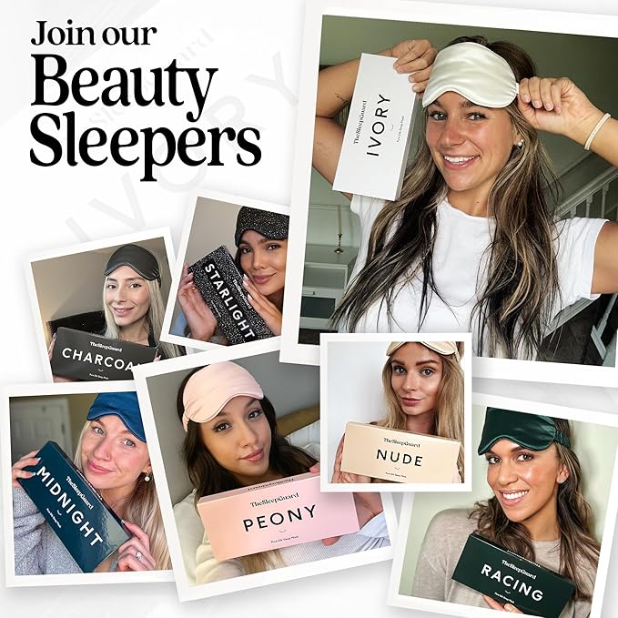 Pure Silk Sleep Mask [100% 6A Mulberry Silk, 22 Momme] Light Blocking Travel Essentials. Eye Masks for Sleeping. Black Oeko-Tex Blindfold. Eye Covers for Men & Women-Velvo Beauty