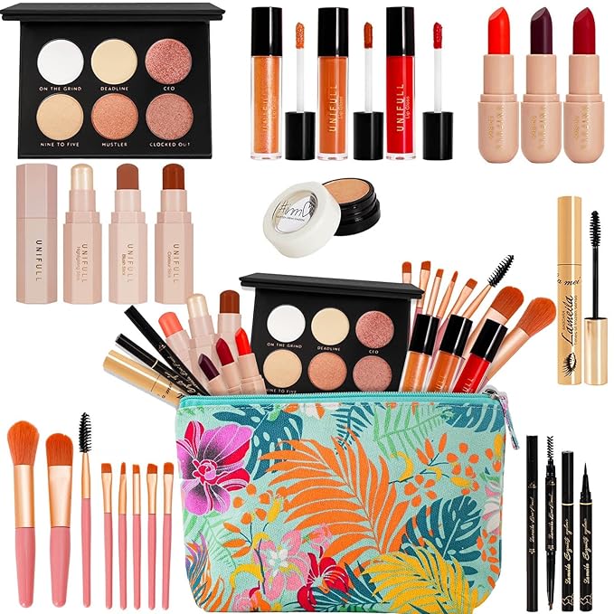 All In One Makeup Kit, Makeup Kit for Women Full Kit,Multipurpose Women's Makeup Sets,Beginners and Professionals Alike,Easy to Carry-Velvo Beauty