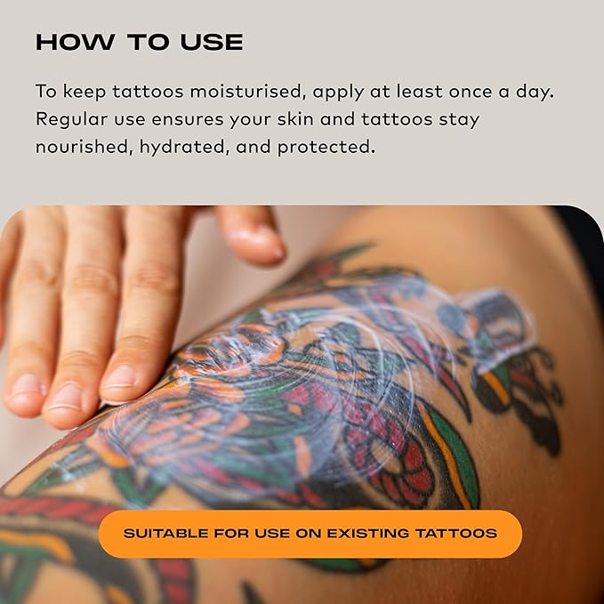 Stories & Ink Tattoo Care | DAILY MOISTURIZER for healed skin - with Advanced UV Ink Protection to Prevent Tattoo Fading, Protects & Hydrates Healed Tattoos, 200 mL / 6.8 Fl Oz-Velvo Beauty