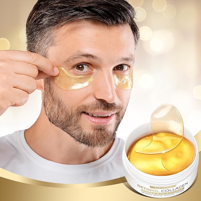 VELAMO ADVANCED Under Eye Patches: 24K Gold Under Eye Mask for Puffy - Retinol Patchology Eye Patches for Wrinkles and Dark Circles Puffiness- Collagen Under Eye Bags Treatment for Women Men 60 Pcs-Velvo Beauty
