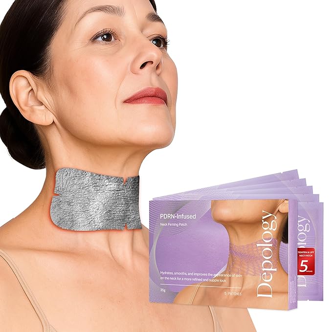 depology Tightening and Lifting Neck Wrinkle Patches with Cream, PDRN Deep Collagen Neck Mask, Firming Patch with PDRN、Collagen and Niacinamide Cream-Velvo Beauty