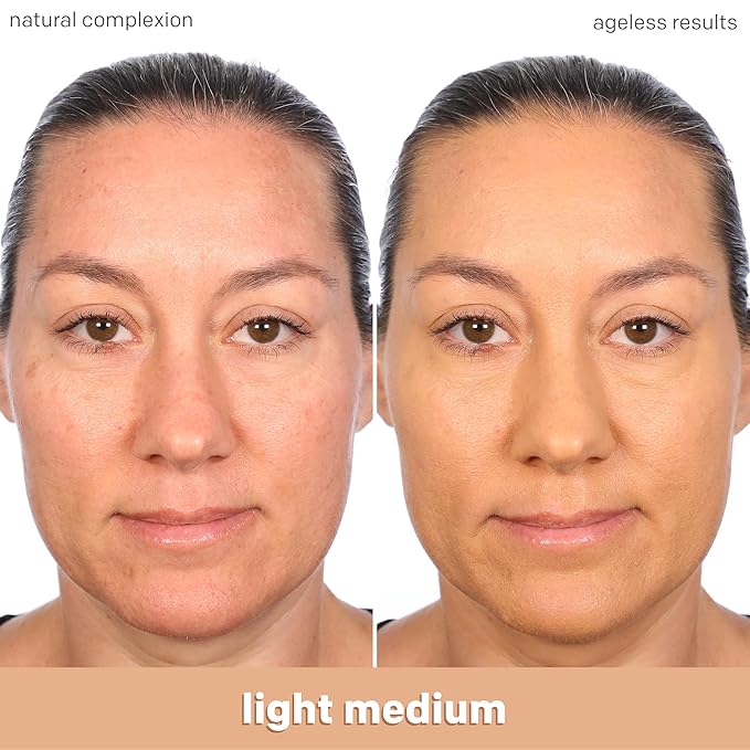 Almay Anti-Aging Foundation, Smart Shade Face Makeup with Hyaluronic Acid, Niacinamide, Vitamin C & E, Hypoallergenic-Fragrance Free, 200 Light Medium, 1 Fl Oz (Pack of 1)-Velvo Beauty