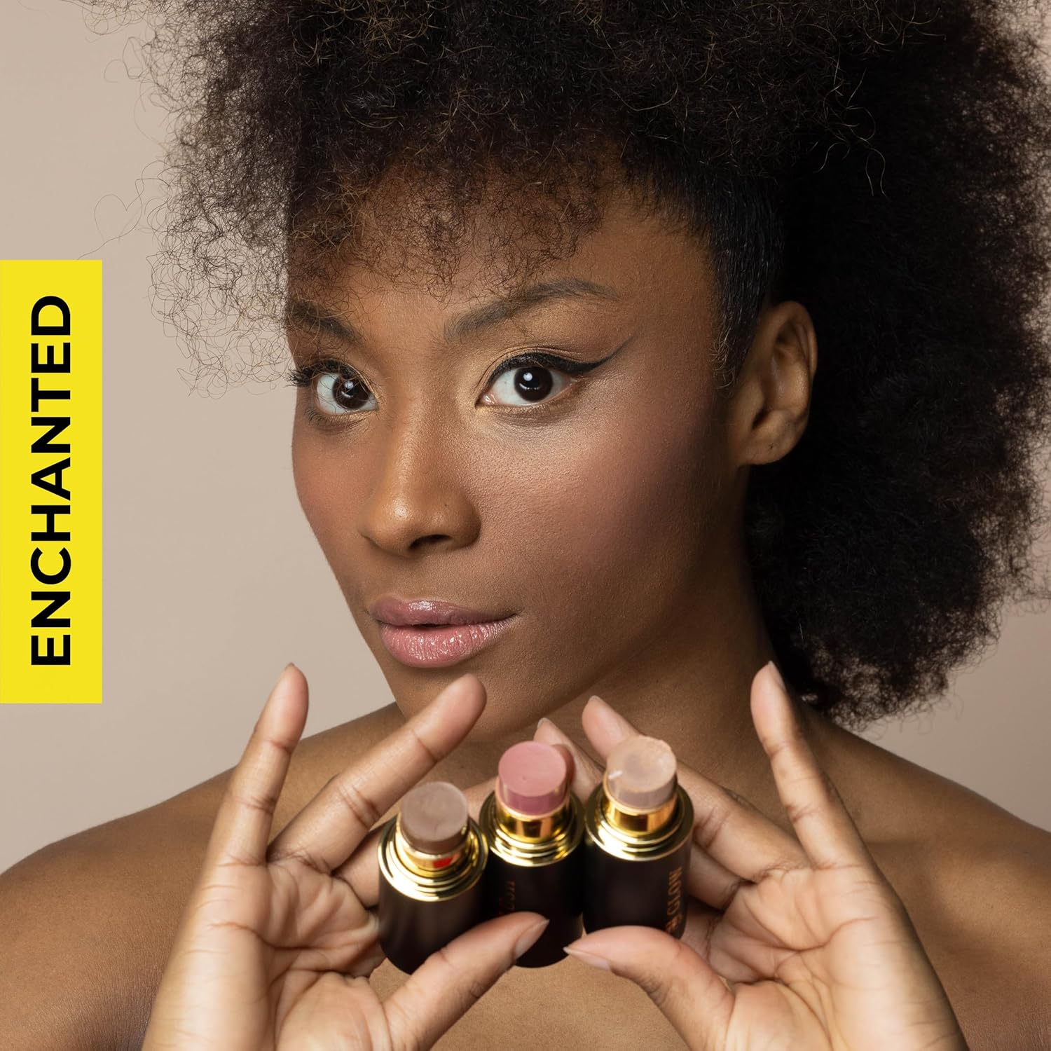 Cream Contour Stick Set – Blush, Bronzer & Highlighter Trio | Hydrating, Buildable, High-Pigment Makeup with Shea Butter & Vitamin E | Phoenix Beauty Gift Set (Enchanted)-Velvo Beauty