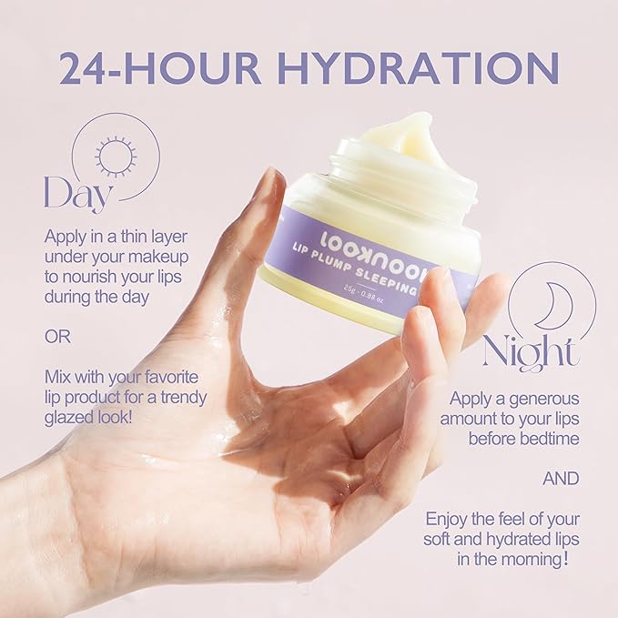 Lip Mask Overnight Collagen Treatment for Dry, Cracked Lips - Moisturizing Lip Balm with Shea Butter, Collagen, and Ceramide - Nourishing Lip Treatment for Dry Lips-Velvo Beauty