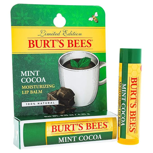 Burt's Bees Lip Balm Blister, Mint Cocoa, 0.15 Ounce-Velvo Beauty