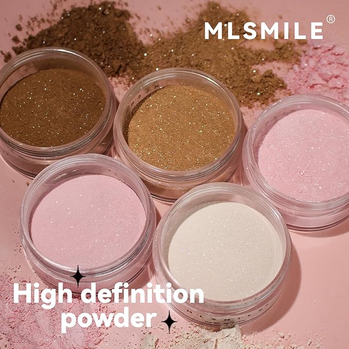 AKARY Dark Brown Translucent Setting Powder, Shimmer Finishing Powder Oil Control for Long Lasting Makeup, Lightweight Loose Powder Waterproof Makes Skin Downy, Blurring Powder for Deep Tones, 04-Velvo Beauty