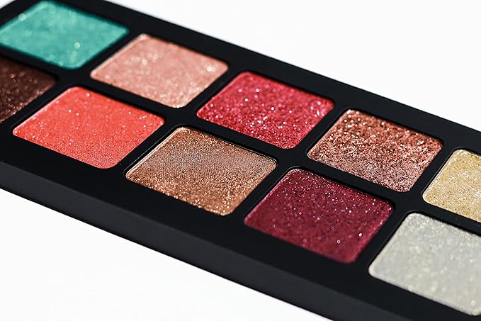 Chromatic Eyeshadow Palette | 10 Vibrant Shades for Unlimited Creativity. (Chromatic 1)-Velvo Beauty