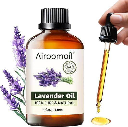 Premium Lavender Essential Oil for Relaxation DIY Diffusers Candles Nails Soaps Shampoo Scented Oil 4 Fl Oz-Velvo Beauty