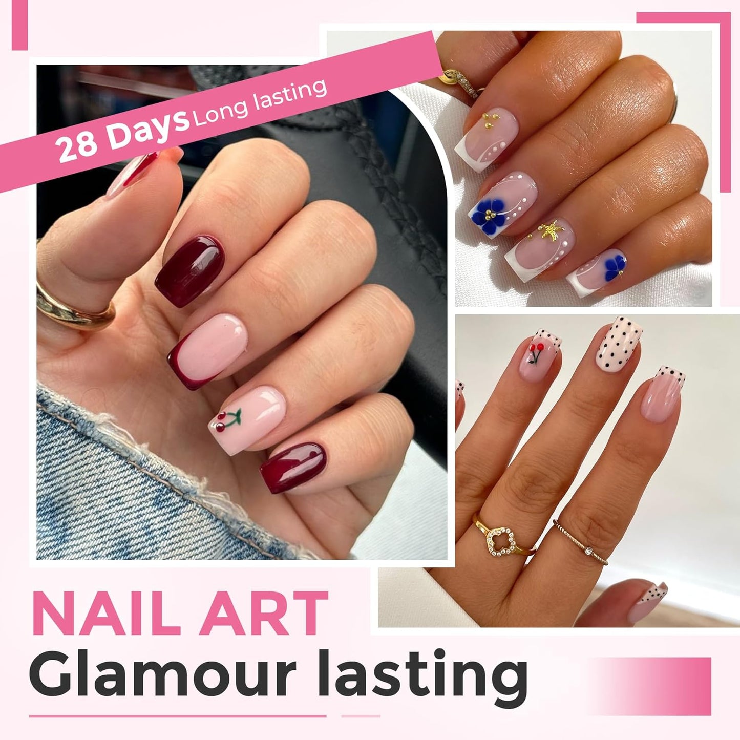 Short Square Nail Tips: 240PCS Soft Gel Pre-filed Short Square Fake Tips, 12 Sizes Full Cover Acrylic False Press On Nails for DIY Nail Art Home Salon-Velvo Beauty