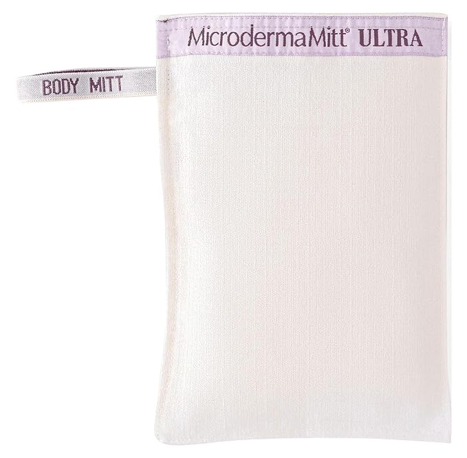 MicrodermaMitt ULTRA Exfoliating Mitt - The Ultimate Deep Exfoliating Body Scrubber Kese Glove – Keratosis Pilaris, Strawberry Skin Treatment, Reduce Ingrown Hair, Turkish Body Scrubber Exfoliator-Velvo Beauty