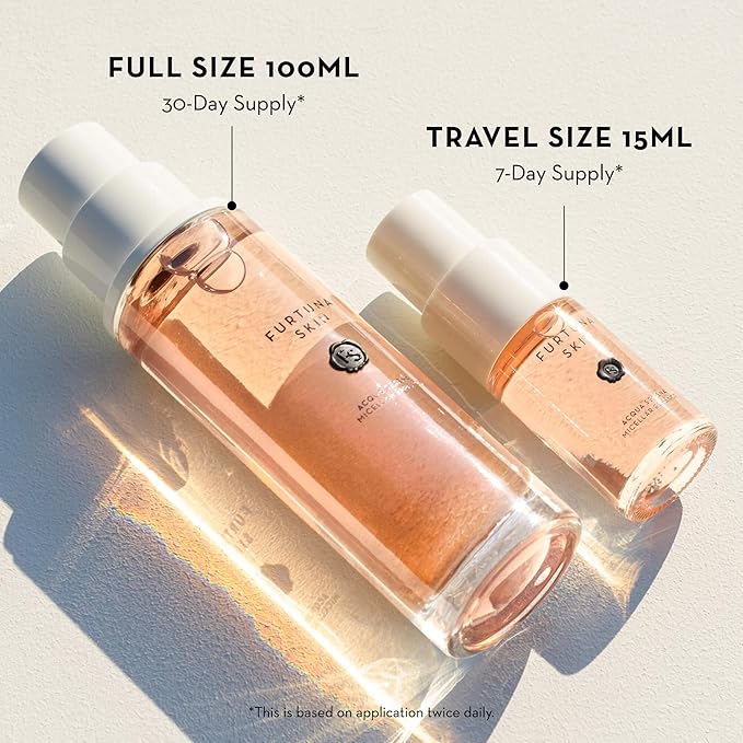 Furtuna Skin Micellar Cleansing Essence Water - Dual-Use Cleanser & Toner, Nutrient-Rich, pH Balanced, Organic Botanicals, Dermatologist Approved-Velvo Beauty