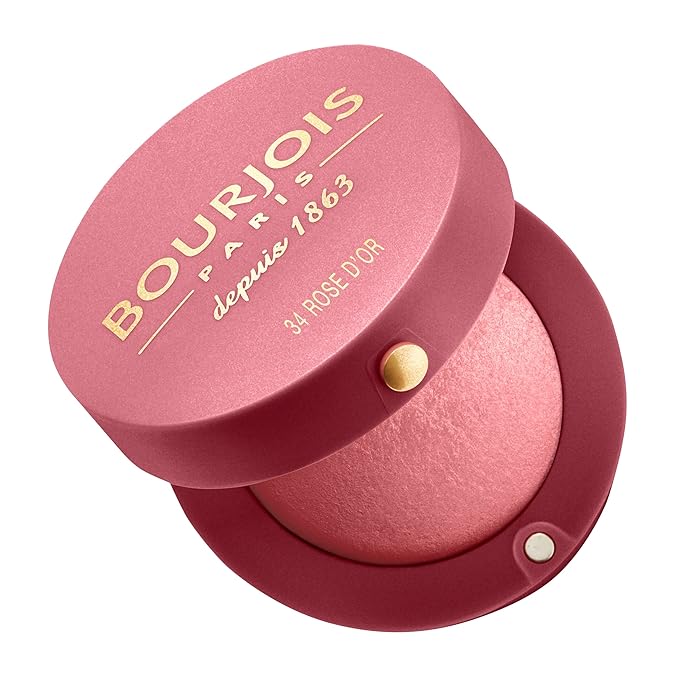 Bourjois Blush for Women, No. 34 Rose d'or, 0.08 Ounce-Velvo Beauty