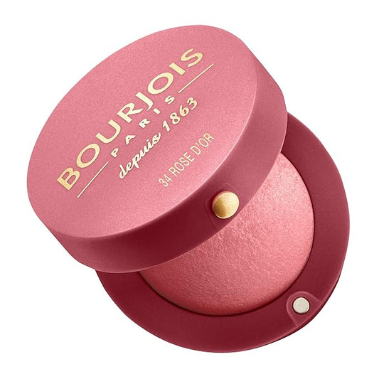 Bourjois Blush for Women, No. 34 Rose d'or, 0.08 Ounce-Velvo Beauty